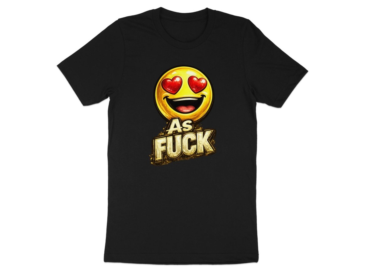 Heart Eyes As Fuck Emoji T-Shirt | Love Emoji NSFW Graphic Tee - Anything AF