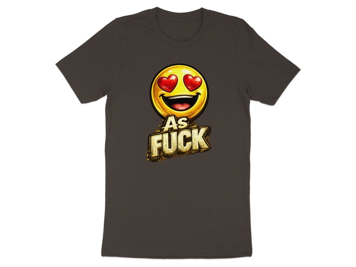 Heart Eyes As Fuck Emoji T-Shirt | Love Emoji NSFW Graphic Tee - Anything AF