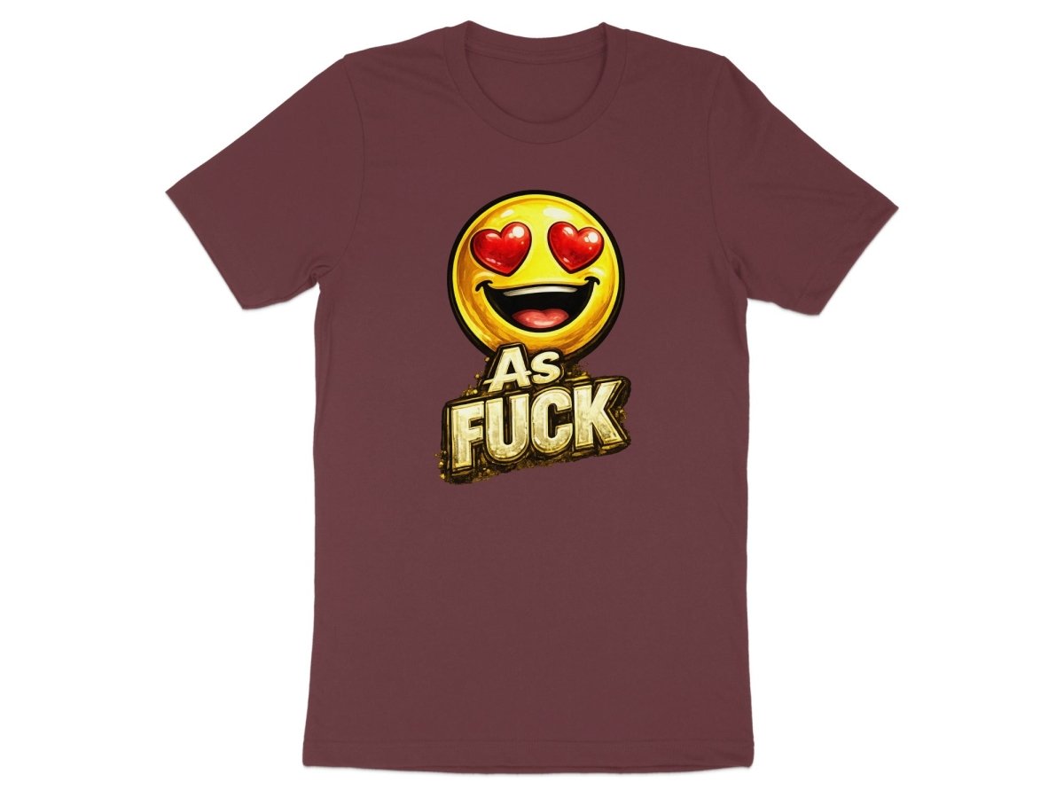 Heart Eyes As Fuck Emoji T-Shirt | Love Emoji NSFW Graphic Tee - Anything AF