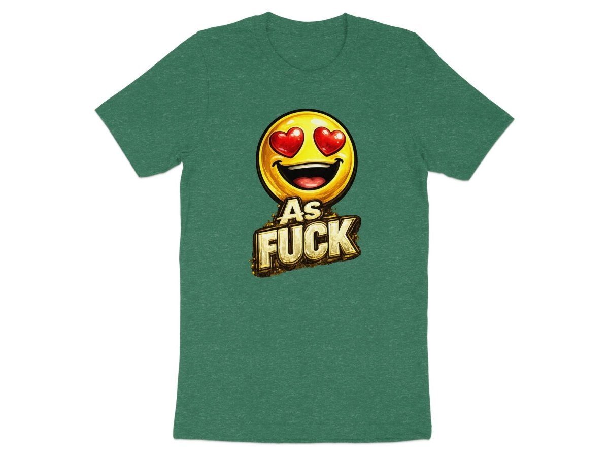 Heart Eyes As Fuck Emoji T-Shirt | Love Emoji NSFW Graphic Tee - Anything AF