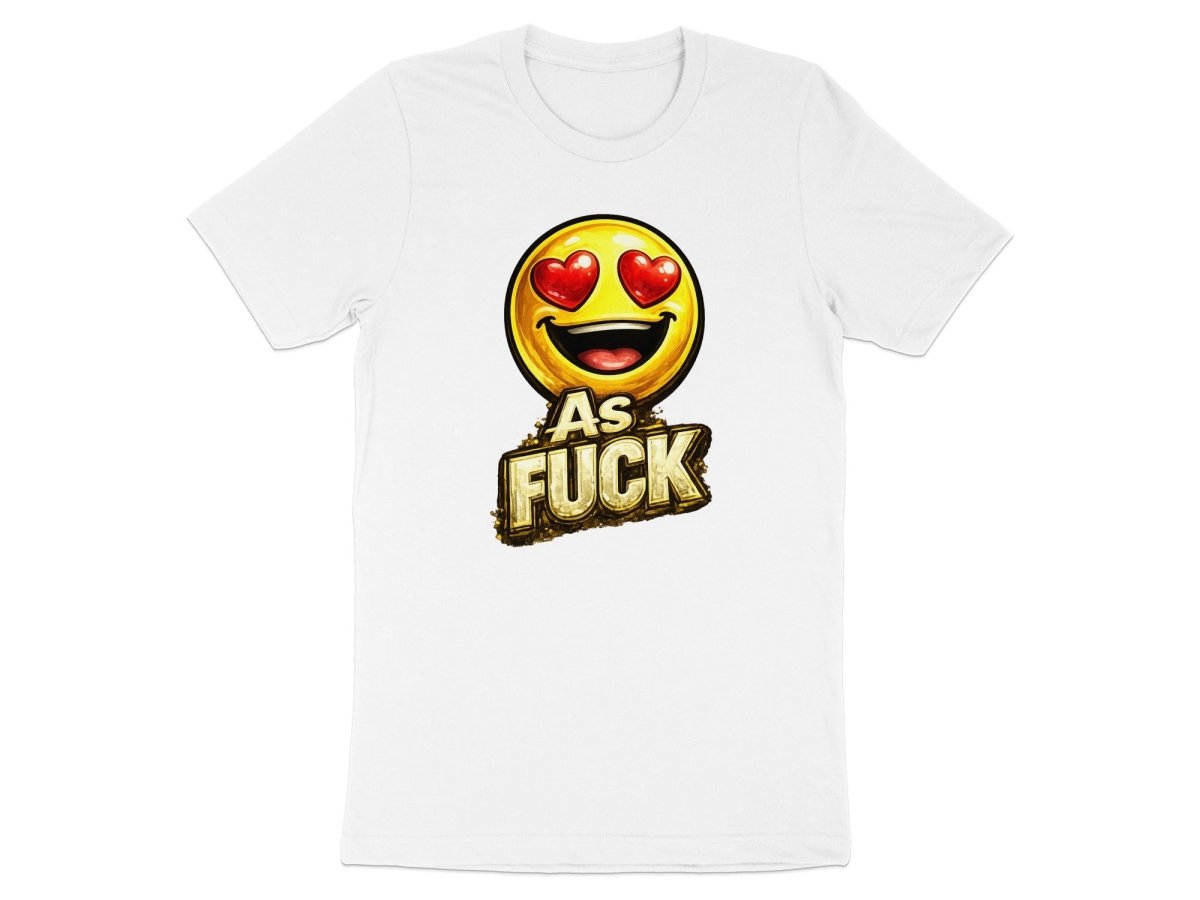 Heart Eyes As Fuck Emoji T-Shirt | Love Emoji NSFW Graphic Tee - Anything AF