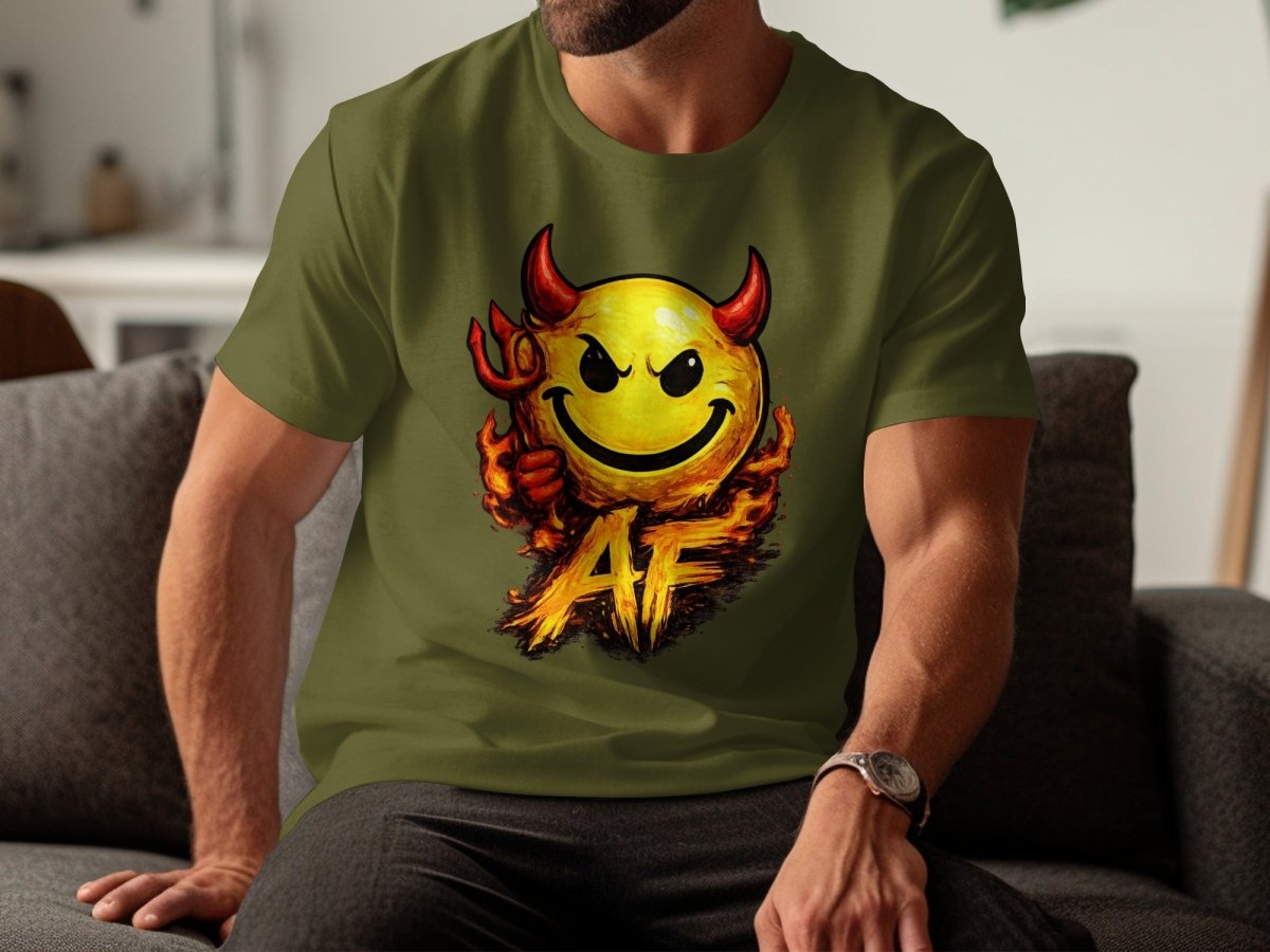 Hellfire Devil Emoji AF Edition T-Shirt - Anything AF