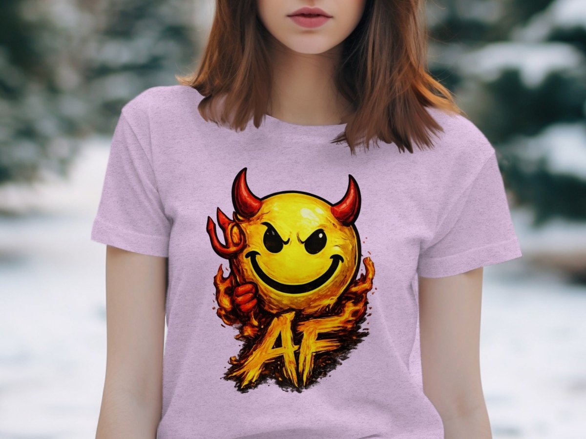 Hellfire Devil Emoji AF Edition T-Shirt - Anything AF
