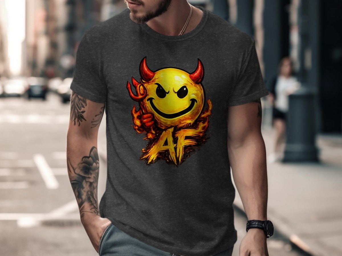Hellfire Devil Emoji AF Edition T-Shirt - Anything AF
