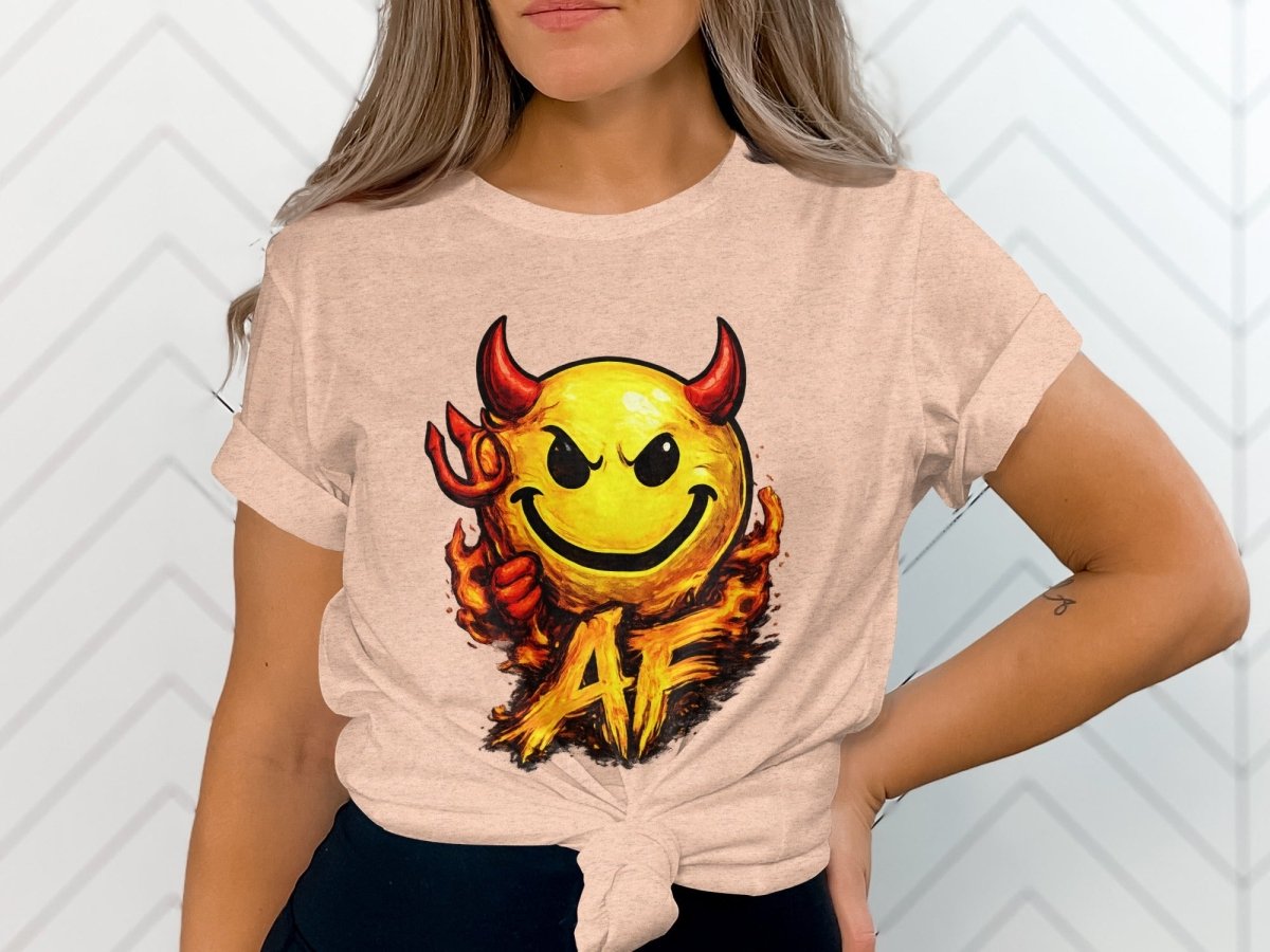Hellfire Devil Emoji AF Edition T-Shirt - Anything AF