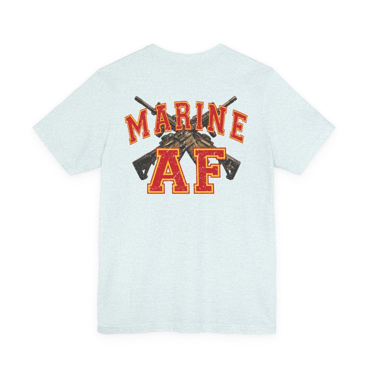 Marine AF Shirt | Marine As Fuck Double-Sided USMC Inspired T-Shirt | Front Pocket AF & Back Print - Anything AF