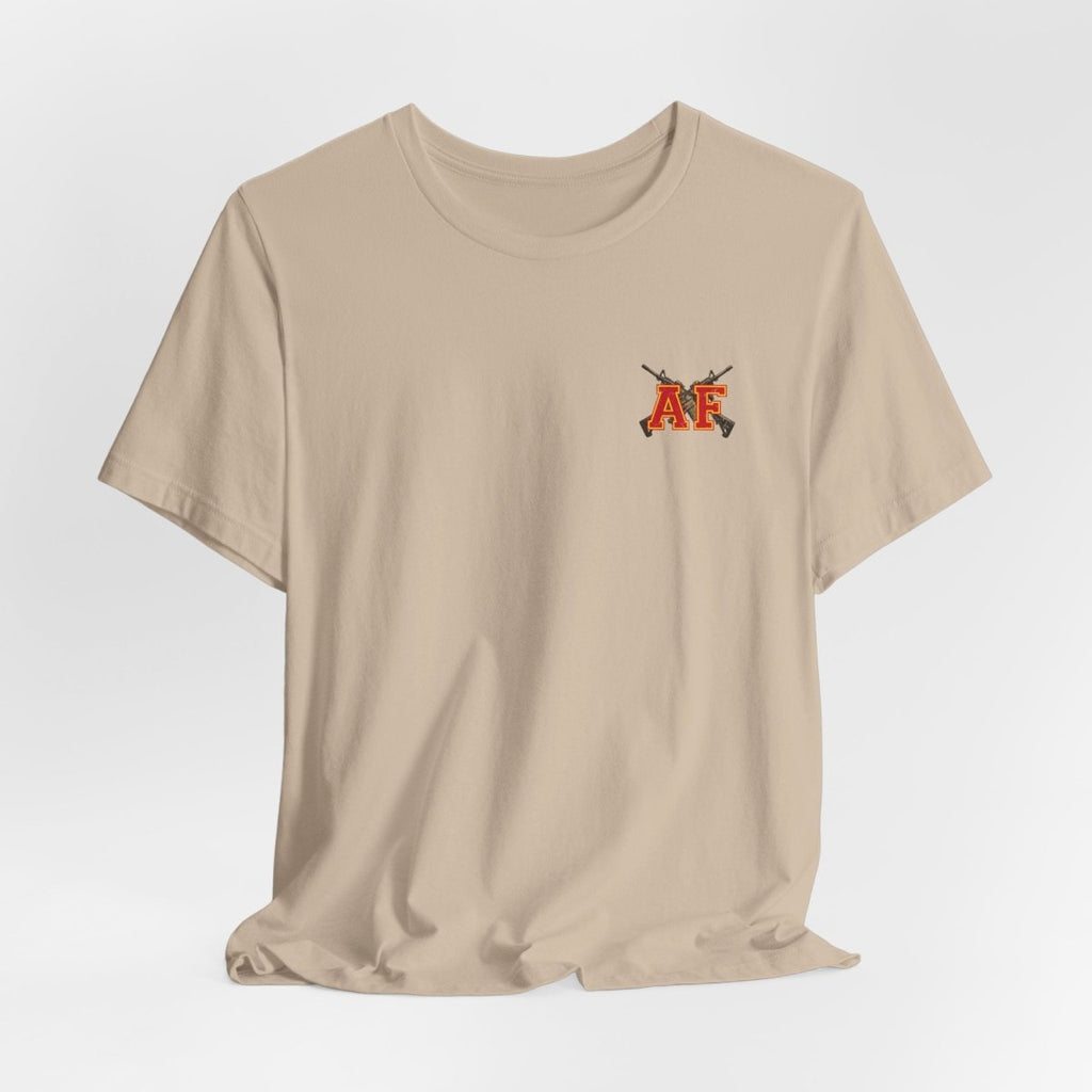 Marine AF Shirt | Marine As Fuck Double-Sided USMC Inspired T-Shirt | Front Pocket AF & Back Print - Anything AF