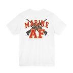 Marine AF Shirt | Marine As Fuck Double-Sided USMC Inspired T-Shirt | Front Pocket AF & Back Print - Anything AF