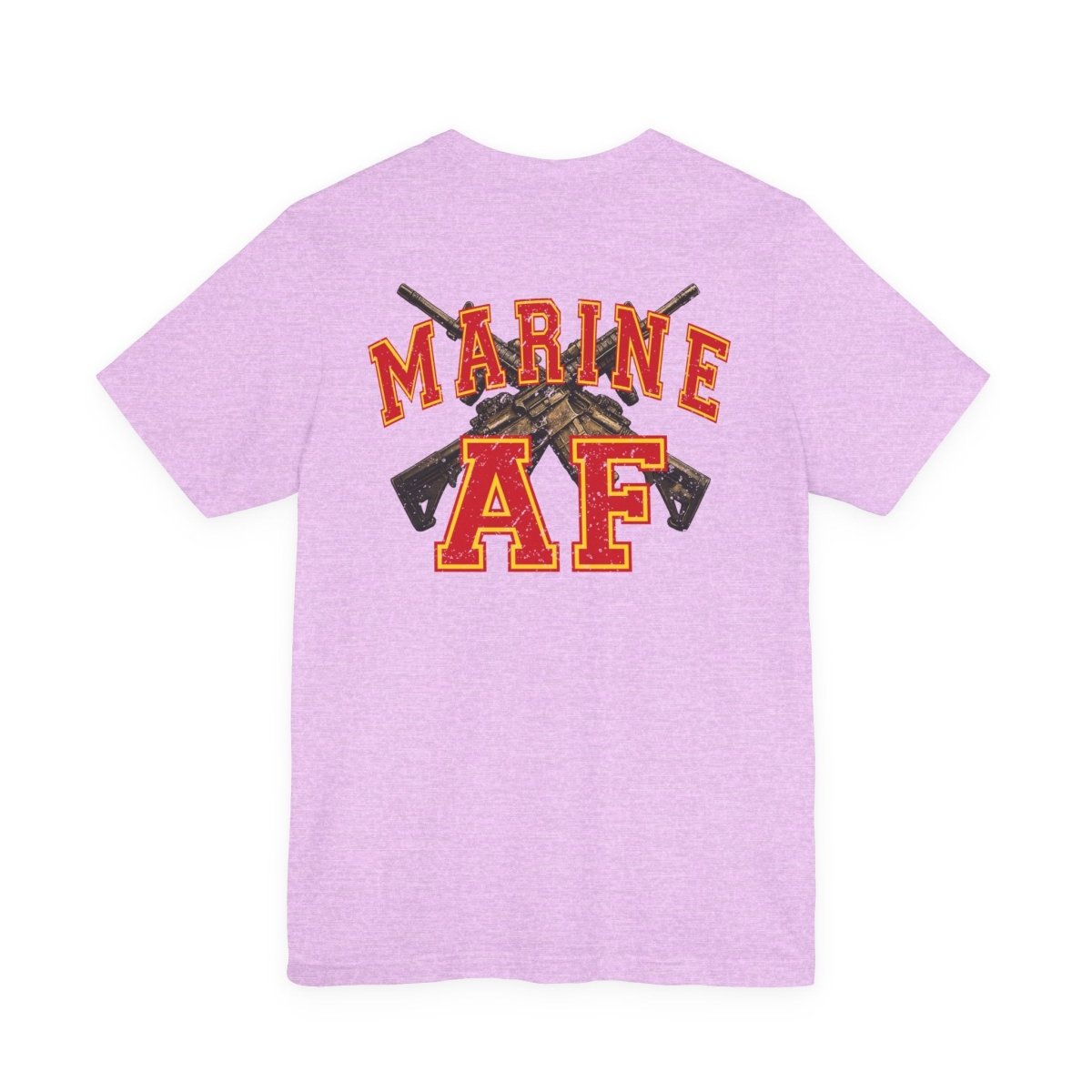 Marine AF Shirt | Marine As Fuck Double-Sided USMC Inspired T-Shirt | Front Pocket AF & Back Print - Anything AF