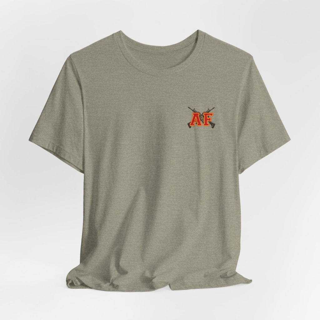 Marine AF Shirt | Marine As Fuck Double-Sided USMC Inspired T-Shirt | Front Pocket AF & Back Print - Anything AF