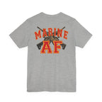 Marine AF Shirt | Marine As Fuck Double-Sided USMC Inspired T-Shirt | Front Pocket AF & Back Print - Anything AF