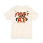 Marine AF Shirt | Marine As Fuck Double-Sided USMC Inspired T-Shirt | Front Pocket AF & Back Print - Anything AF