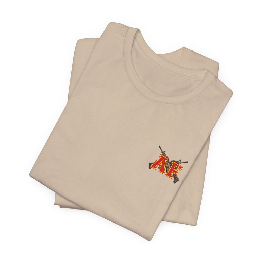 Marine AF Shirt | Marine As Fuck Double-Sided USMC Inspired T-Shirt | Front Pocket AF & Back Print - Anything AF