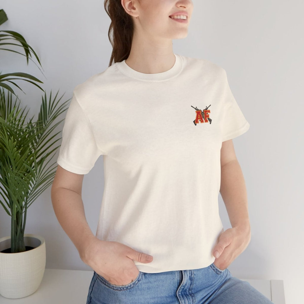 Marine AF Shirt | Marine As Fuck Double-Sided USMC Inspired T-Shirt | Front Pocket AF & Back Print - Anything AF