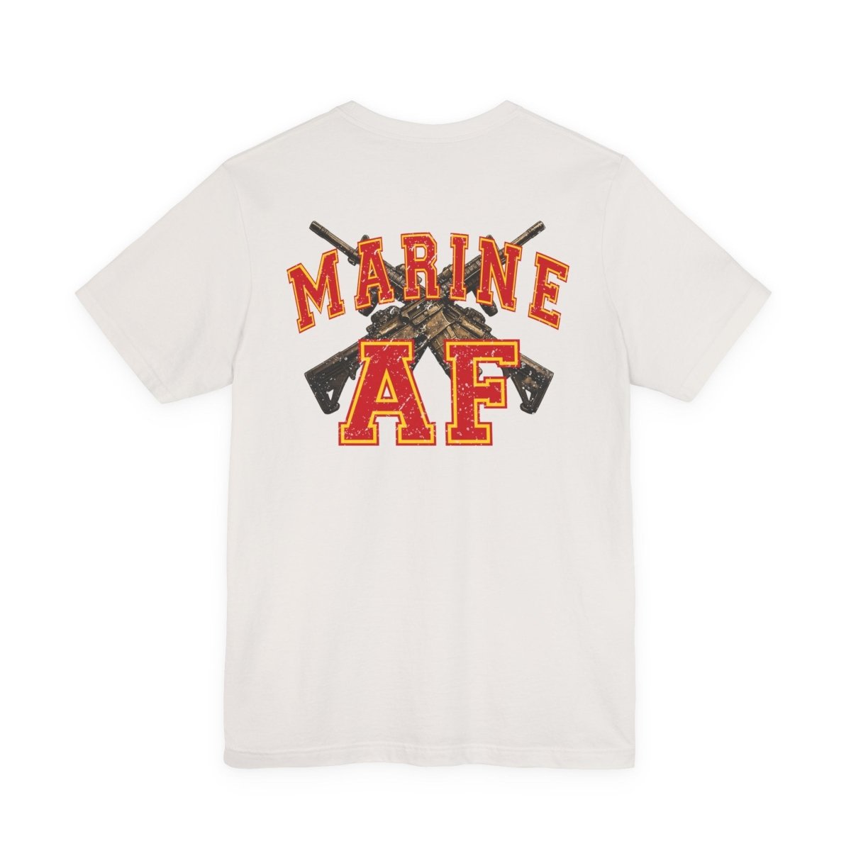 Marine AF Shirt | Marine As Fuck Double-Sided USMC Inspired T-Shirt | Front Pocket AF & Back Print - Anything AF