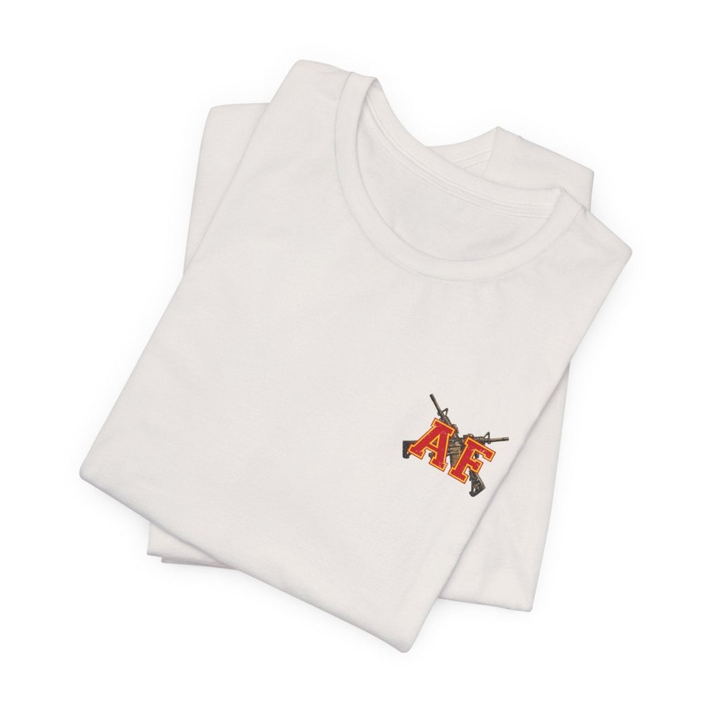 Marine AF Shirt | Marine As Fuck Double-Sided USMC Inspired T-Shirt | Front Pocket AF & Back Print - Anything AF