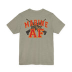 Marine AF Shirt | Marine As Fuck Double-Sided USMC Inspired T-Shirt | Front Pocket AF & Back Print - Anything AF