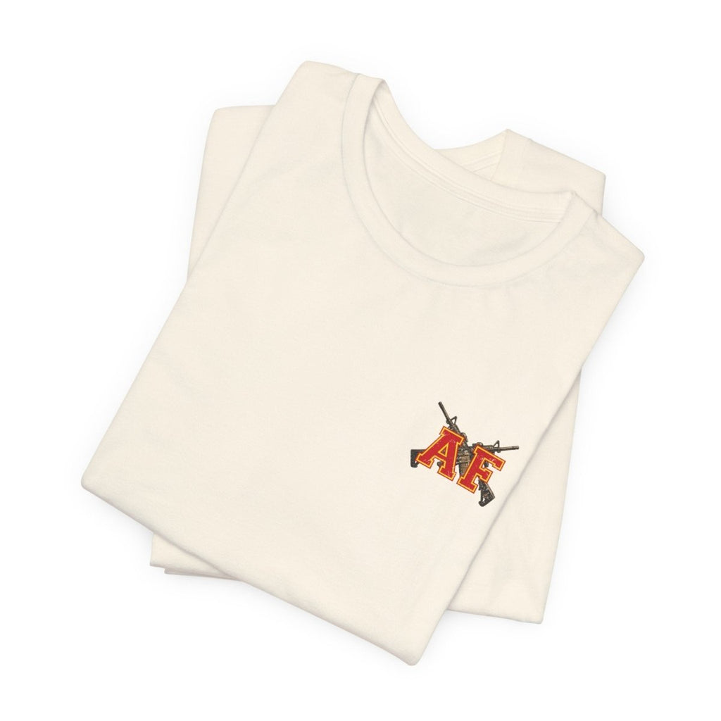 Marine AF Shirt | Marine As Fuck Double-Sided USMC Inspired T-Shirt | Front Pocket AF & Back Print - Anything AF
