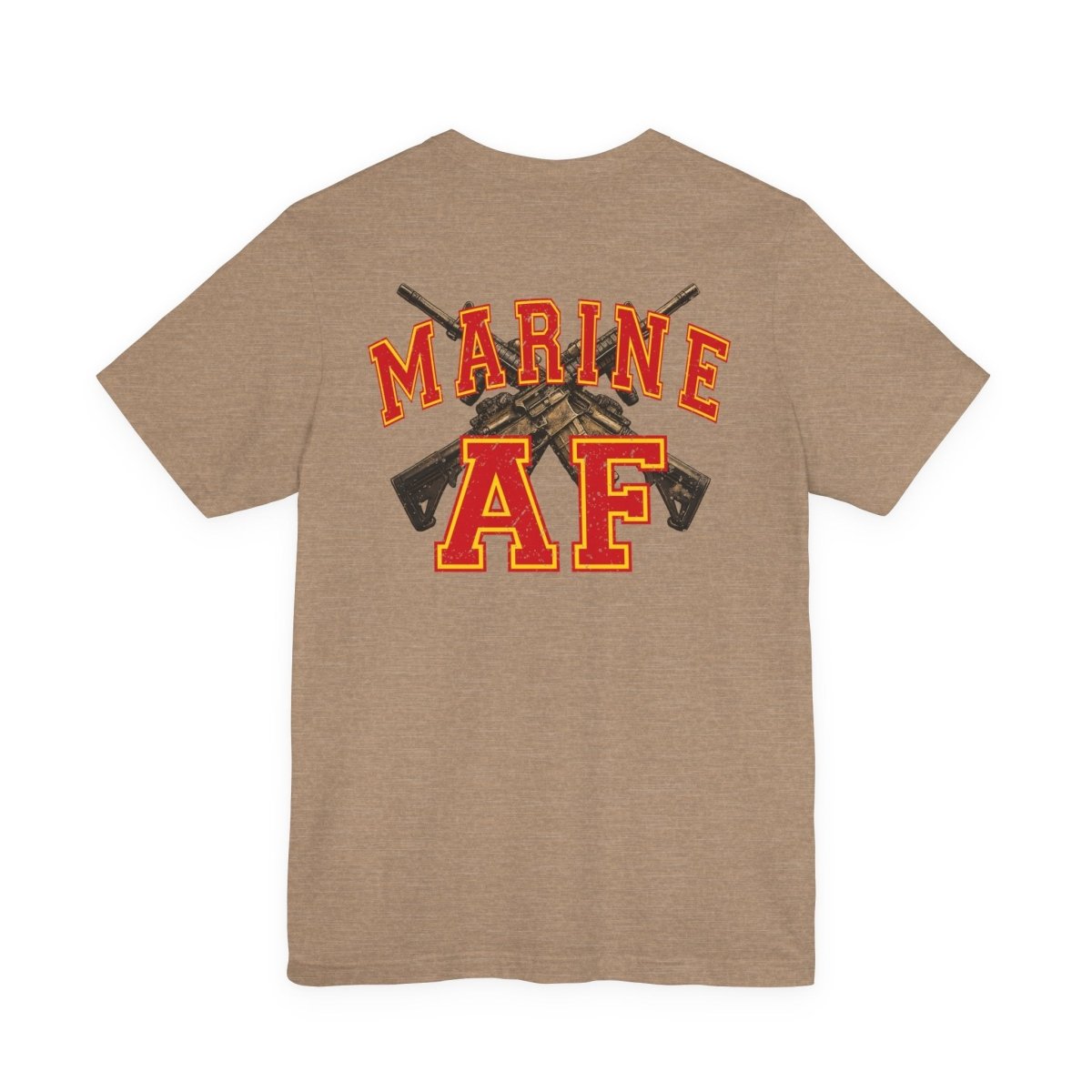 Marine AF Shirt | Marine As Fuck Double-Sided USMC Inspired T-Shirt | Front Pocket AF & Back Print - Anything AF