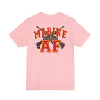 Marine AF Shirt | Marine As Fuck Double-Sided USMC Inspired T-Shirt | Front Pocket AF & Back Print - Anything AF