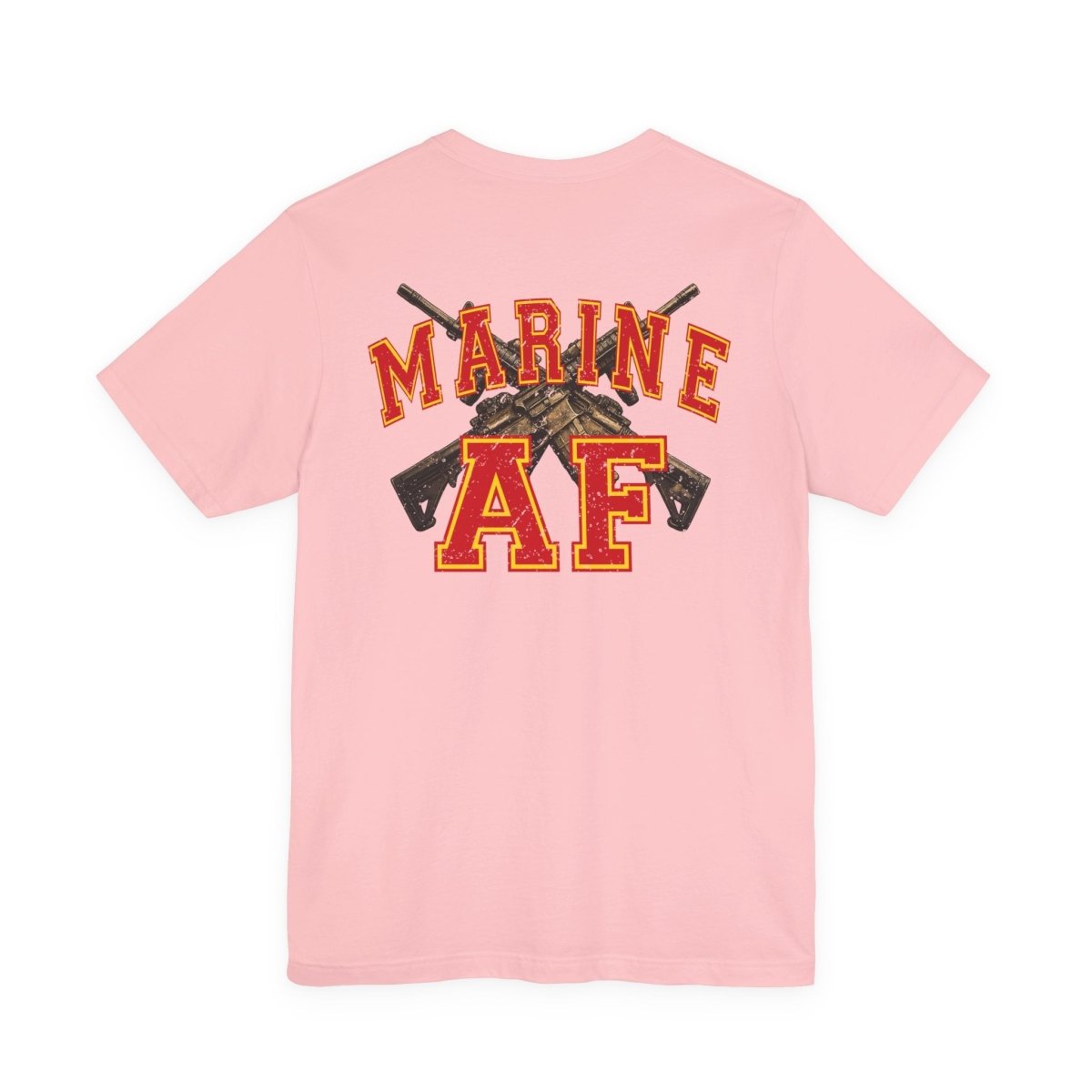 Marine AF Shirt | Marine As Fuck Double-Sided USMC Inspired T-Shirt | Front Pocket AF & Back Print - Anything AF