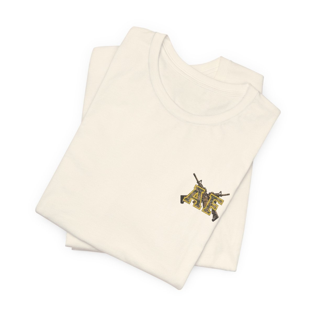 Marine AF Shirt | MARPAT Camo USMC Front & Back Print T-Shirt with Crossed Rifles - Anything AF