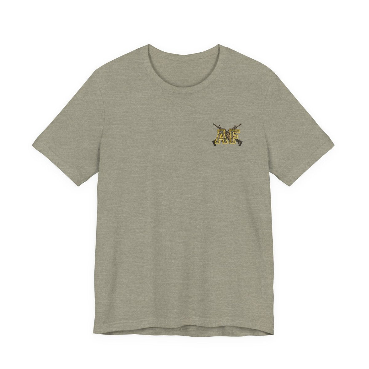Marine AF Shirt | MARPAT Camo USMC Front & Back Print T-Shirt with Crossed Rifles - Anything AF