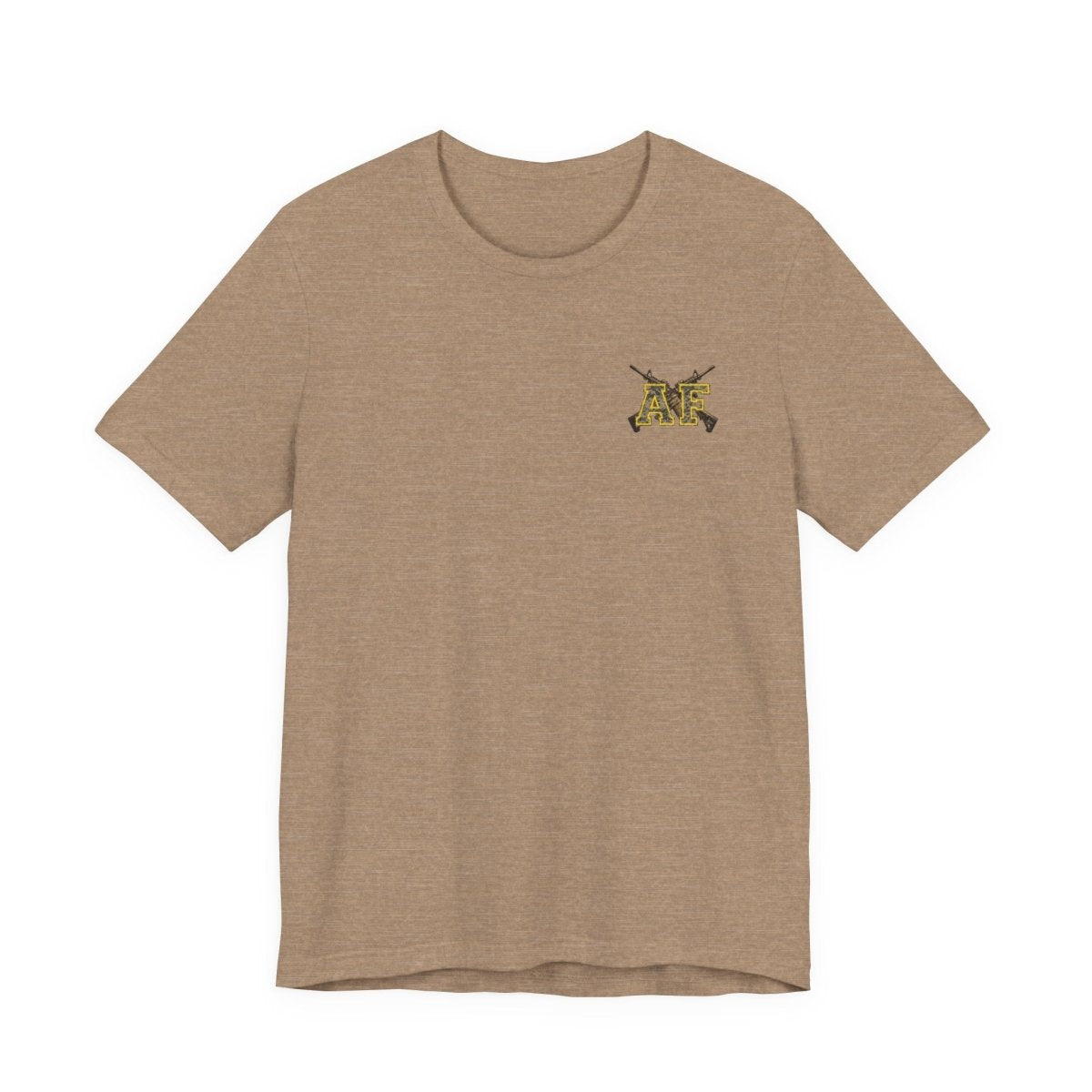 Marine AF Shirt | MARPAT Camo USMC Front & Back Print T-Shirt with Crossed Rifles - Anything AF