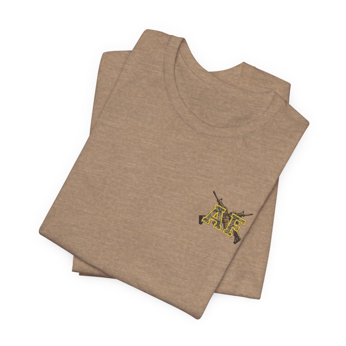 Marine AF Shirt | MARPAT Camo USMC Front & Back Print T-Shirt with Crossed Rifles - Anything AF