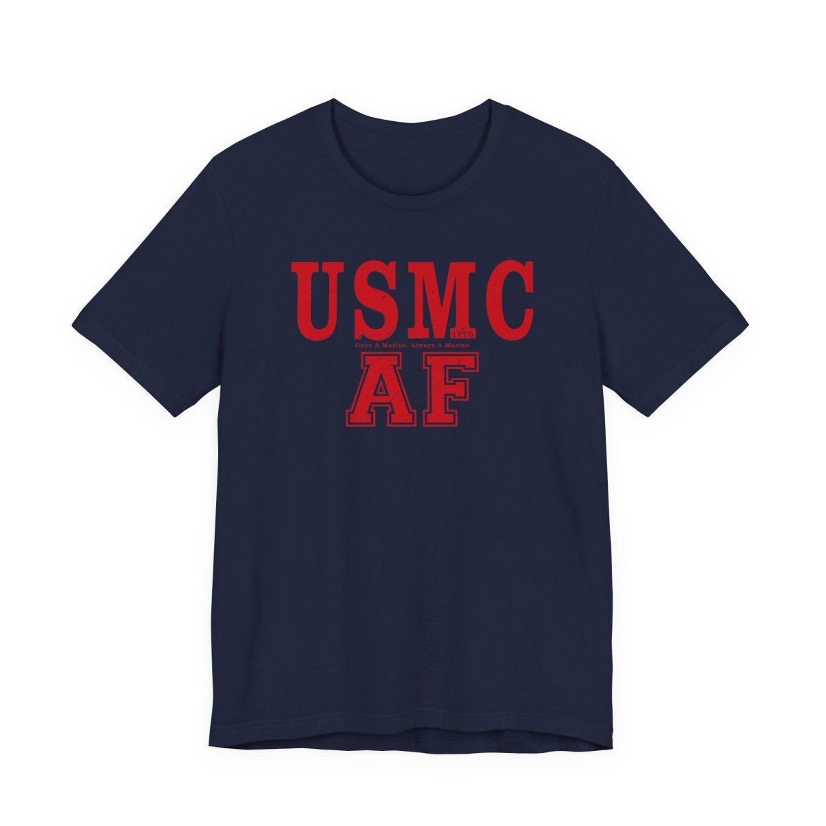 Marine Corps As Fuck T-Shirt – Once A Marine Red | USMC Pride Graphic Tee - Anything AF