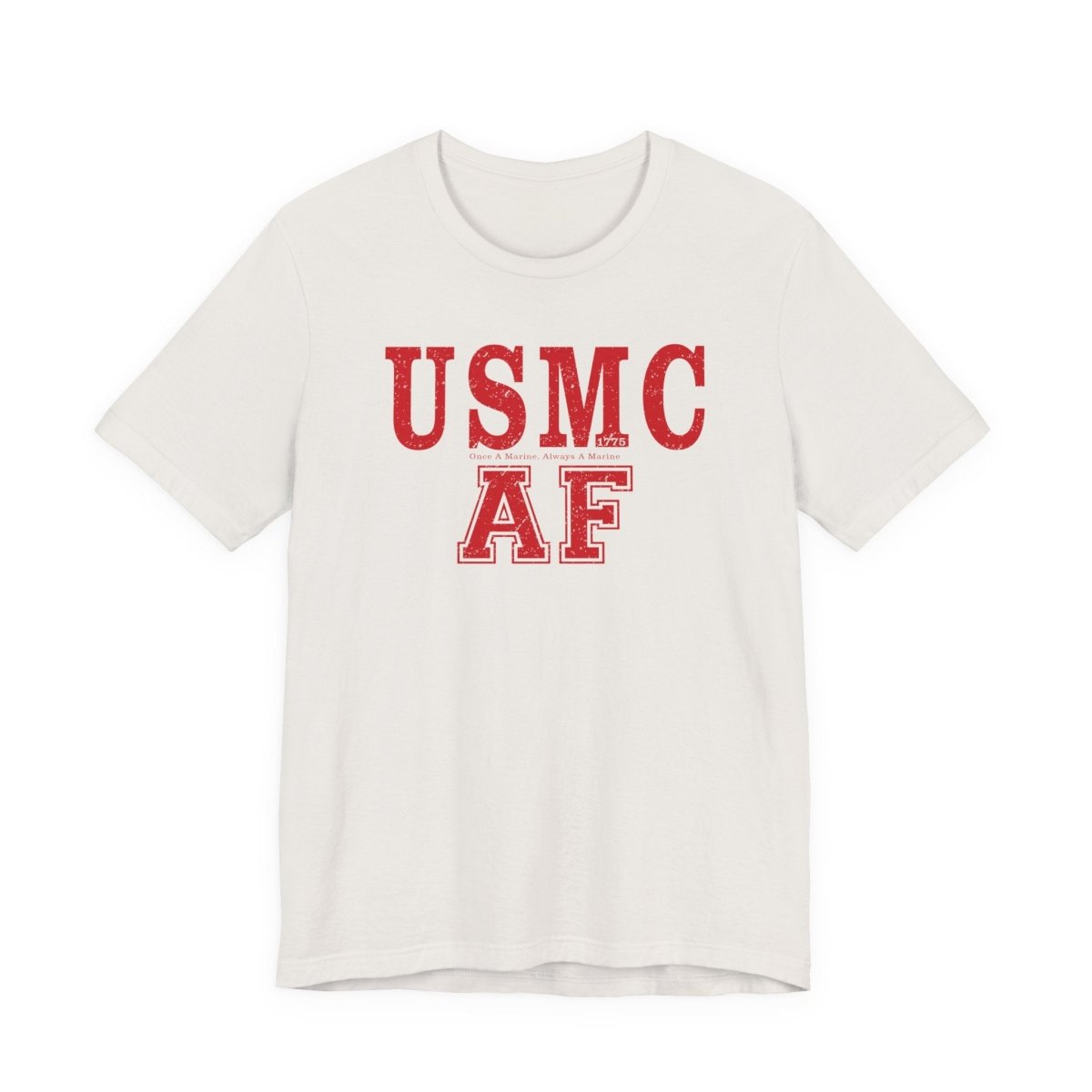 Marine Corps As Fuck T-Shirt – Once A Marine Red | USMC Pride Graphic Tee - Anything AF