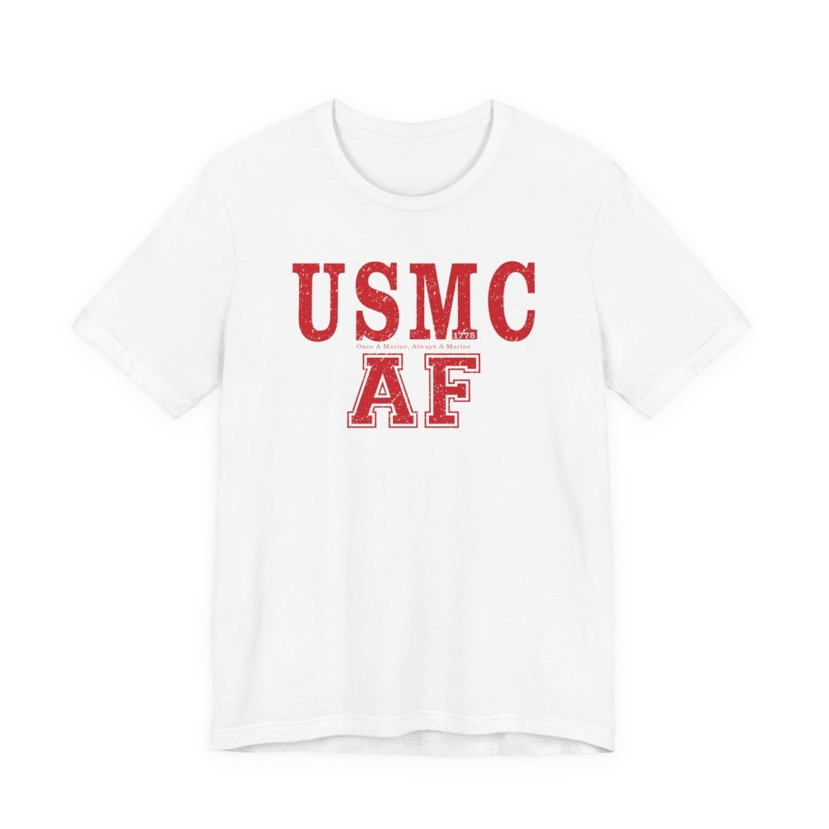 Marine Corps As Fuck T-Shirt – Once A Marine Red | USMC Pride Graphic Tee - Anything AF
