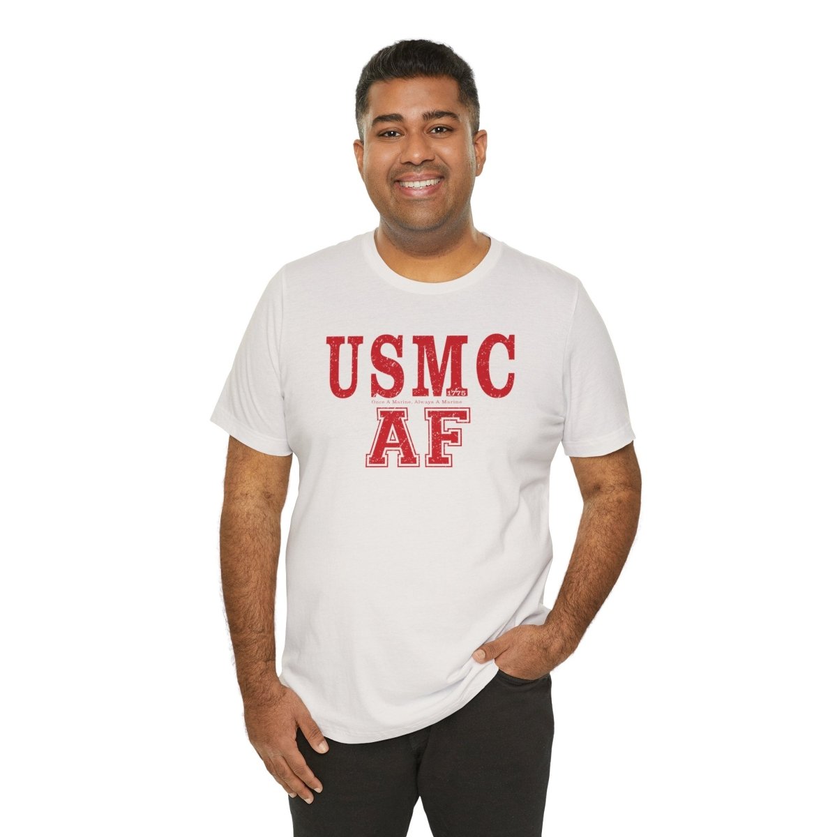 Marine Corps As Fuck T-Shirt – Once A Marine Red | USMC Pride Graphic Tee - Anything AF