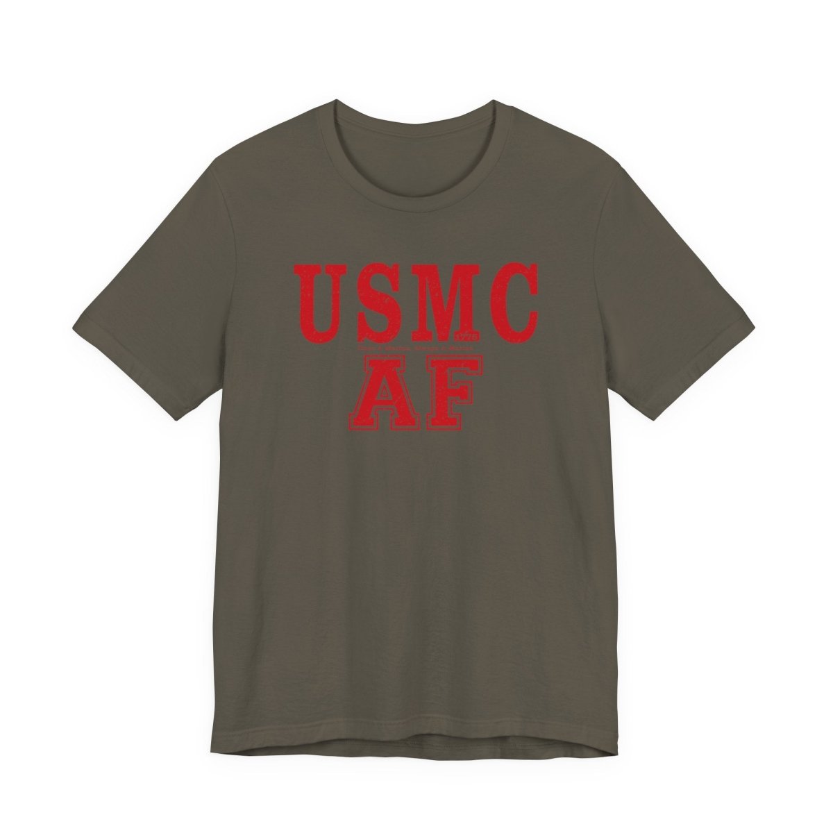 Marine Corps As Fuck T-Shirt – Once A Marine Red | USMC Pride Graphic Tee - Anything AF