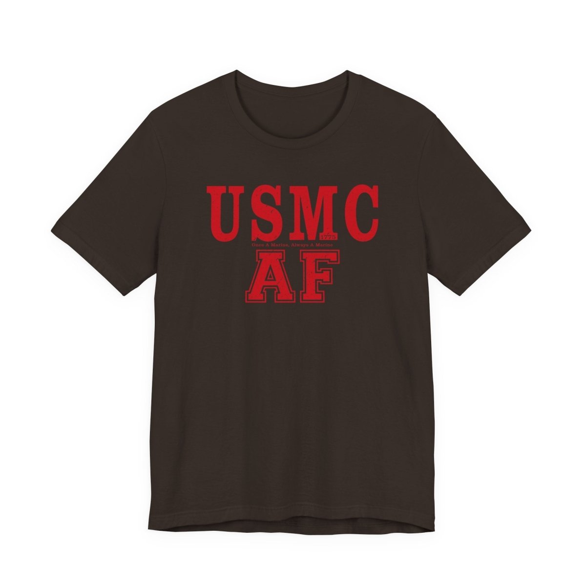 Marine Corps As Fuck T-Shirt – Once A Marine Red | USMC Pride Graphic Tee - Anything AF