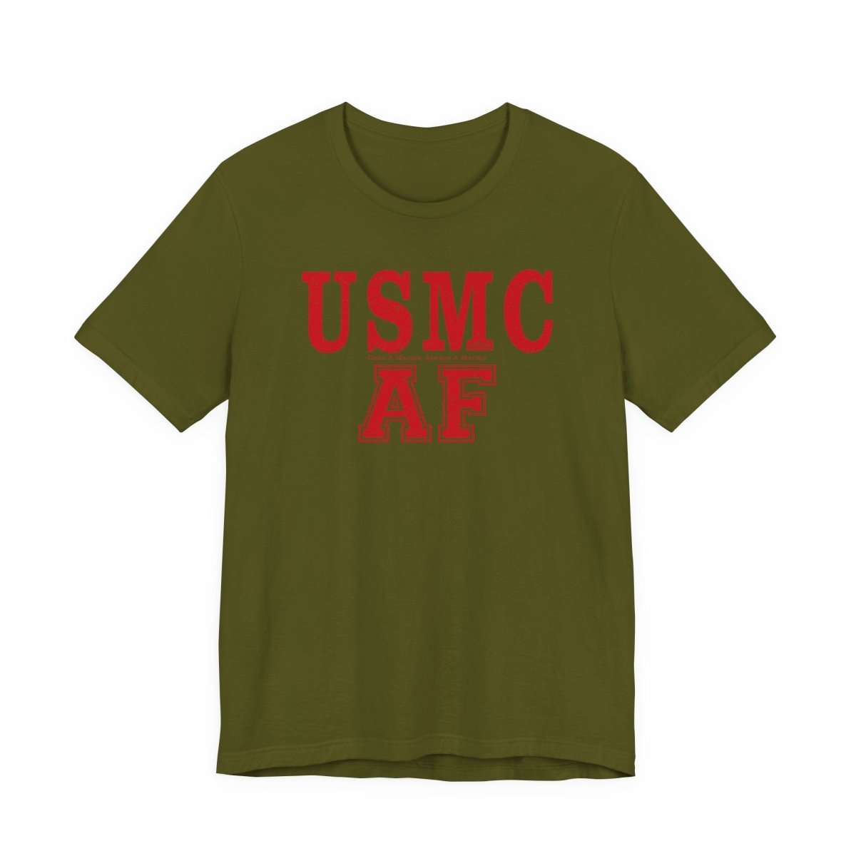 Marine Corps As Fuck T-Shirt – Once A Marine Red | USMC Pride Graphic Tee - Anything AF