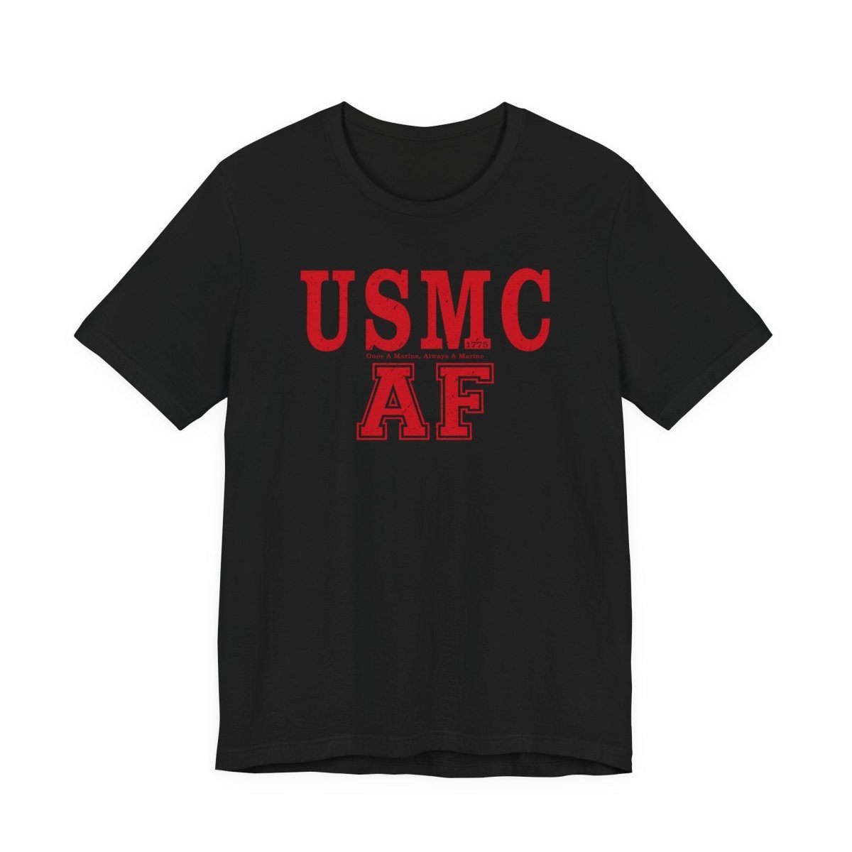 Marine Corps As Fuck T-Shirt – Once A Marine Red | USMC Pride Graphic Tee - Anything AF