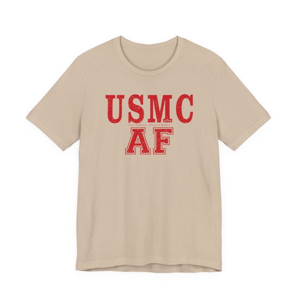 Marine Corps As Fuck T-Shirt – Once A Marine Red | USMC Pride Graphic Tee - Anything AF