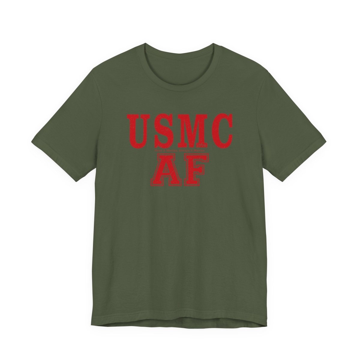 Marine Corps As Fuck T-Shirt – Once A Marine Red | USMC Pride Graphic Tee - Anything AF