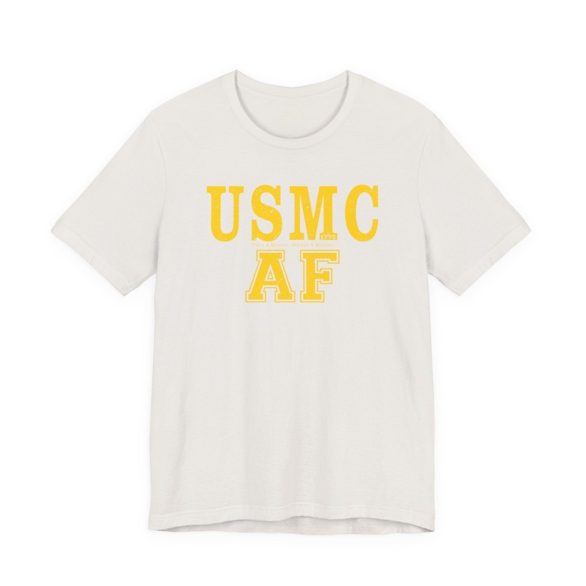 Marine Corps As Fuck T-Shirt – Once A Marine Yellow | USMC Pride Graphic Tee - Anything AF
