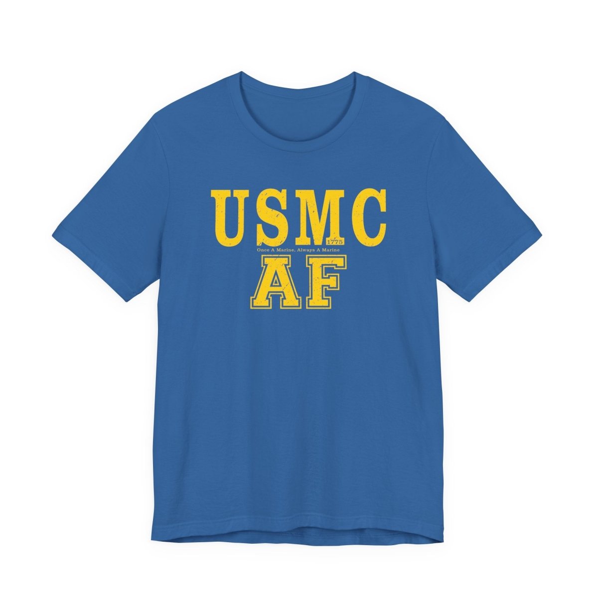 Marine Corps As Fuck T-Shirt – Once A Marine Yellow | USMC Pride Graphic Tee - Anything AF