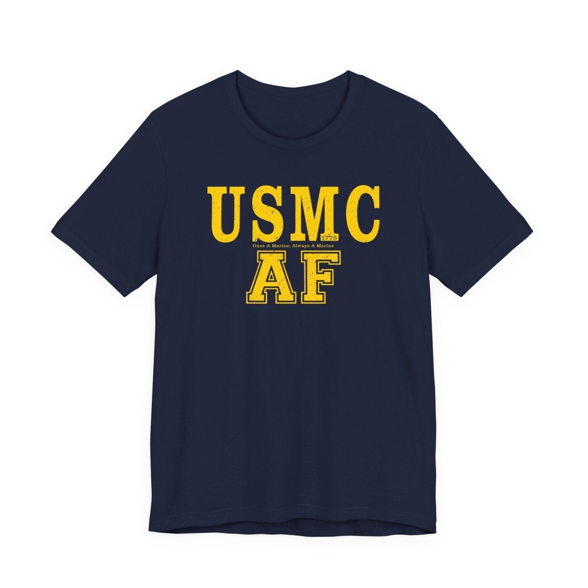 Marine Corps As Fuck T-Shirt – Once A Marine Yellow | USMC Pride Graphic Tee - Anything AF