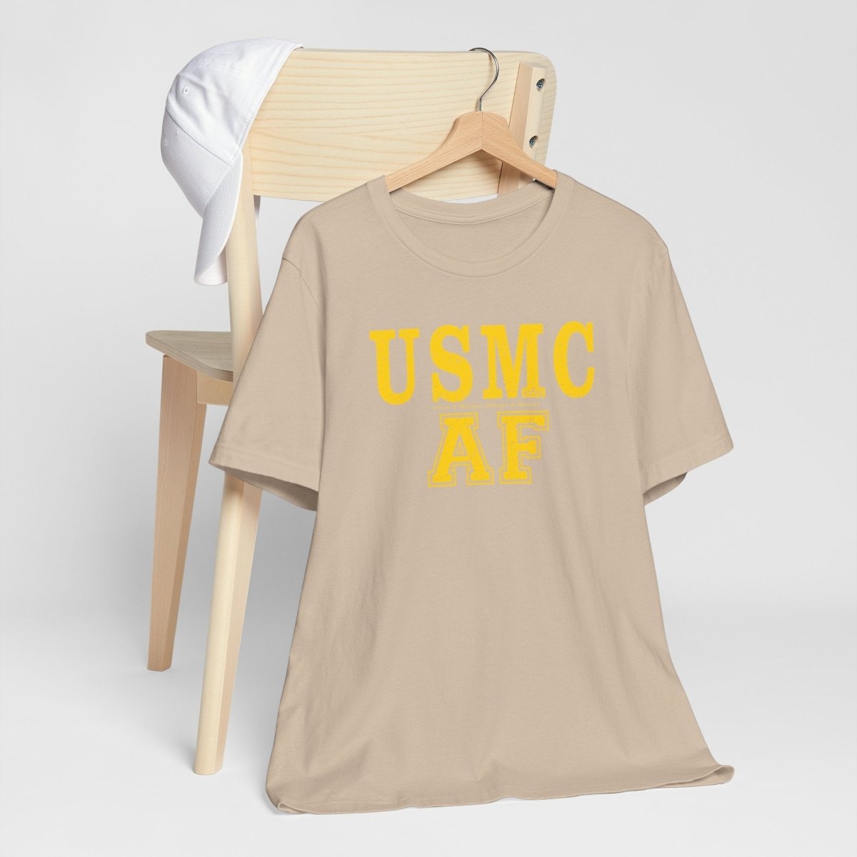 Marine Corps As Fuck T-Shirt – Once A Marine Yellow | USMC Pride Graphic Tee - Anything AF