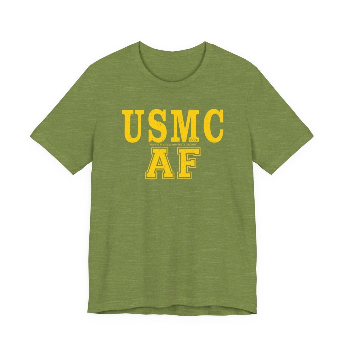 Marine Corps As Fuck T-Shirt – Once A Marine Yellow | USMC Pride Graphic Tee - Anything AF
