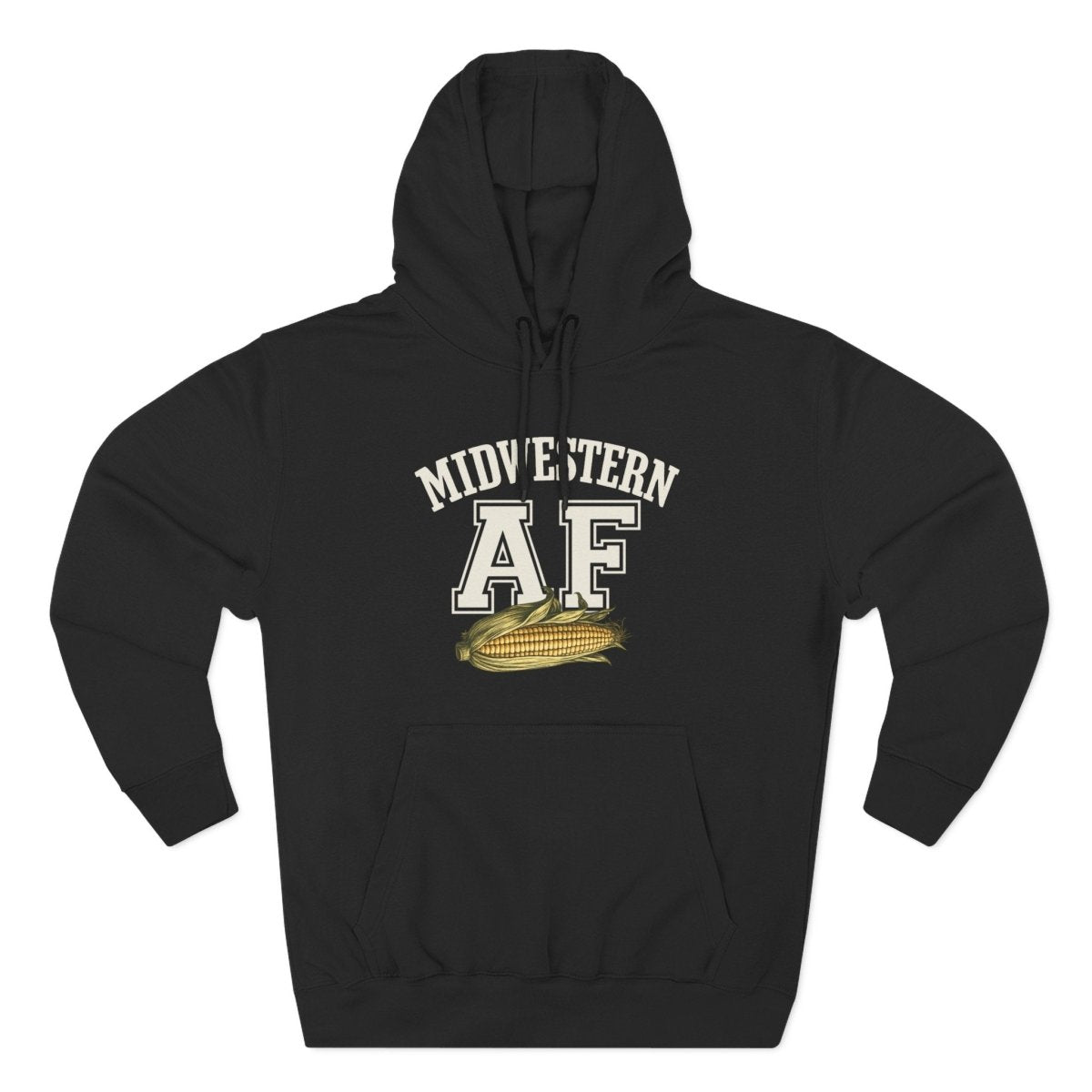 Midwestern AF Corn Hoodie | Family Friendly Edition | Lane Seven LS14001 Heavyweight Unisex Hoodie - Anything AF