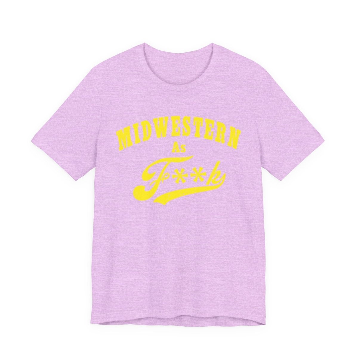 Midwestern AF Graphic Tee | Funny Midwest Culture Shirt with Vintage Style Yellow Print | Midwestern As F**k PG-13 Version - Anything AF