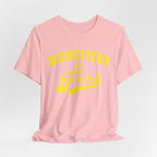 Midwestern AF Graphic Tee | Funny Midwest Culture Shirt with Vintage Style Yellow Print | Midwestern As F**k PG-13 Version - Anything AF
