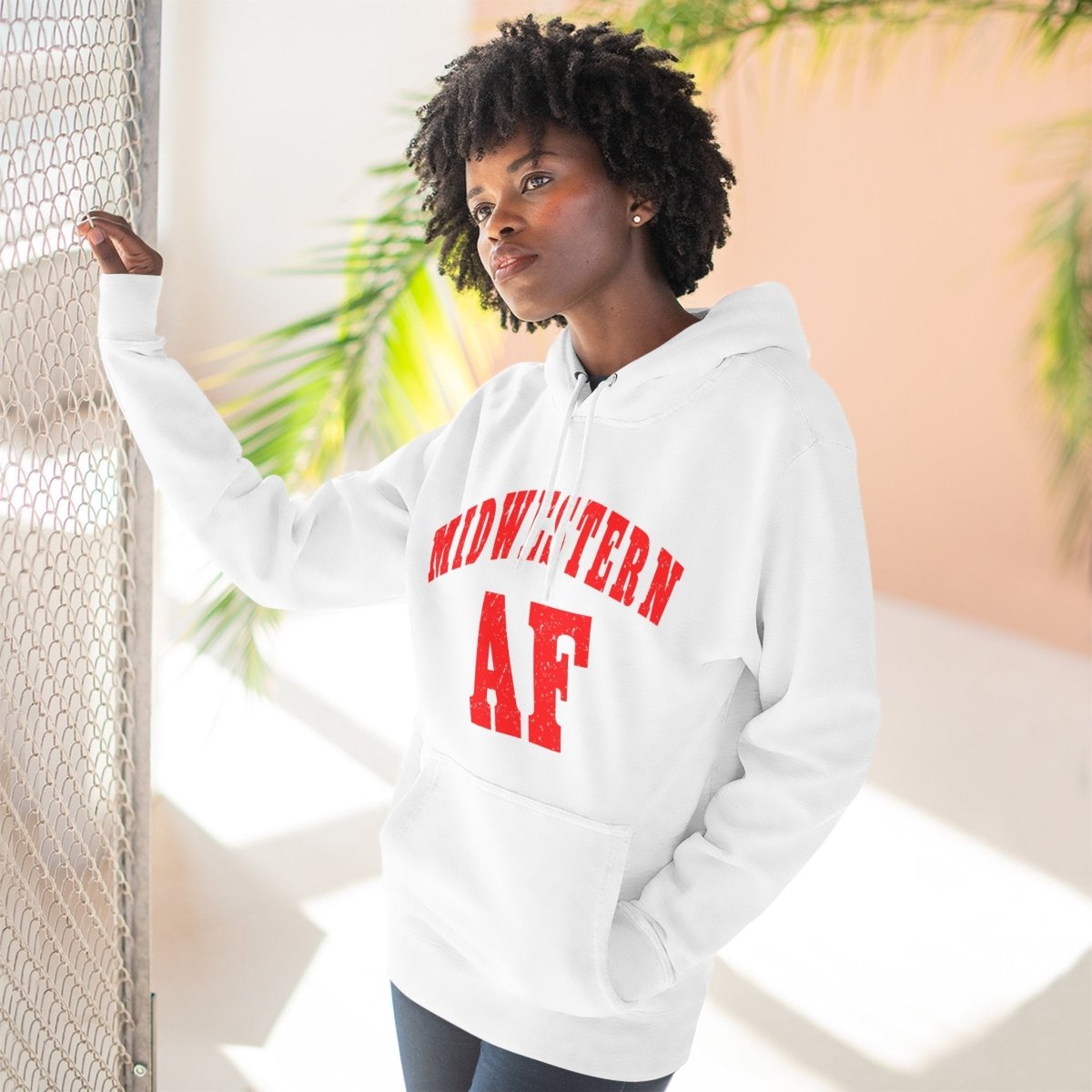 Midwestern AF Hoodie | Midwest Pride Fleece Sweatshirt - Anything AF