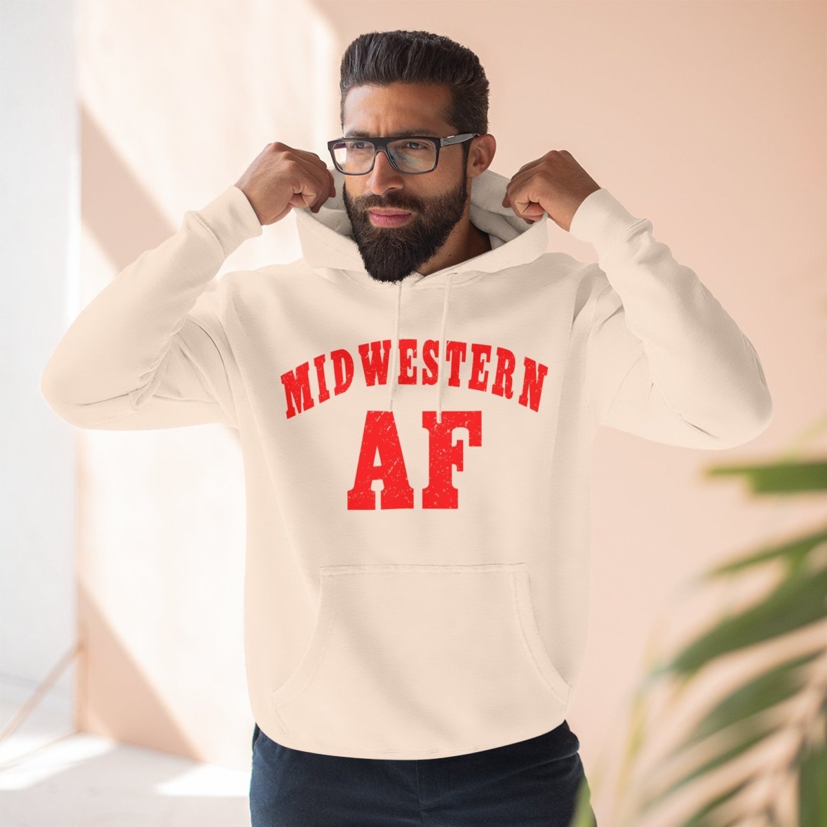 Midwestern AF Hoodie | Midwest Pride Fleece Sweatshirt - Anything AF