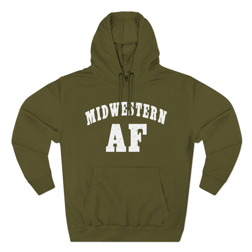 Midwestern AF Hoodie | Midwest Pride Fleece Sweatshirt - Anything AF
